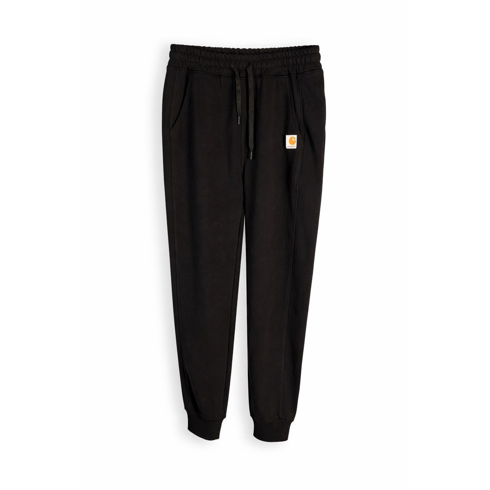 Carhartt Sweatpants Mens XL Black Elastic Waist Cuffed Hem Joggers Lounge Active